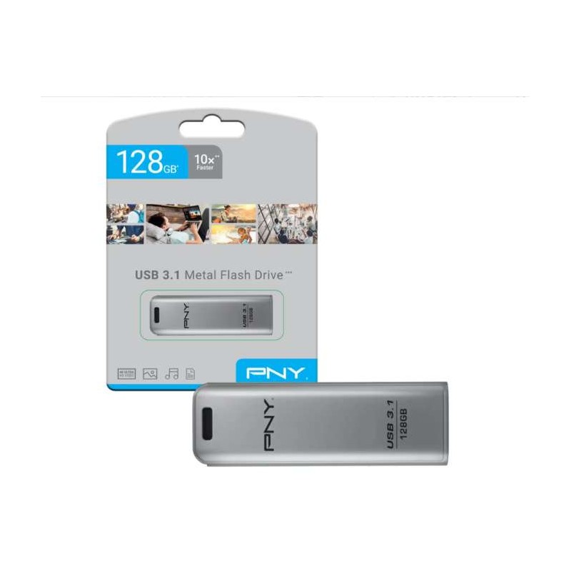 PNY 128GB METAL USB 3.1 NEW USB FLASH DRIVE