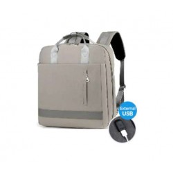 OEM BACKPACK WITH EXTERNAL USB WHITE NEW - BPZ2015