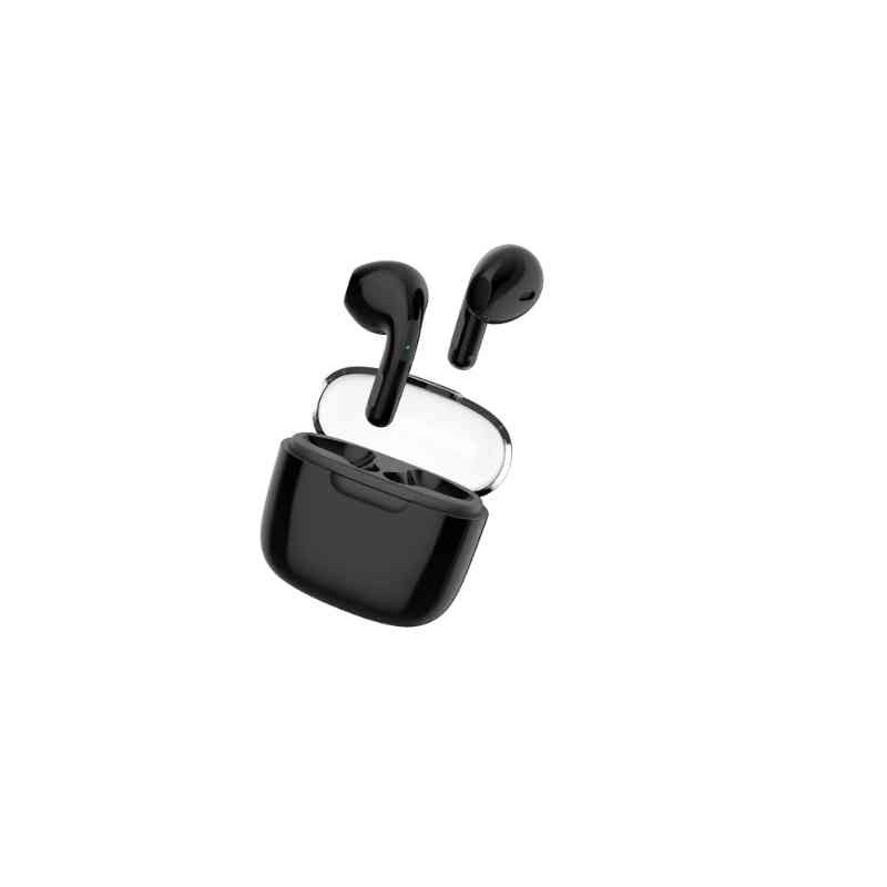 CELEBRAT earphones με θήκη φόρτισης W52, black True Wireless, μαύρα