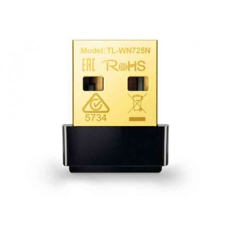 Tp-Link TL-WN725N 150Mbps Wireless N Nano USB Adapter  (WS)