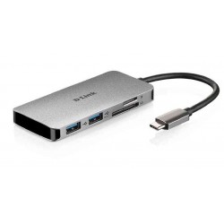 D-Link DUB-M610 6-in-1 USB-C Hub with HDMI/Card Reader/Power Delivery  (WS)