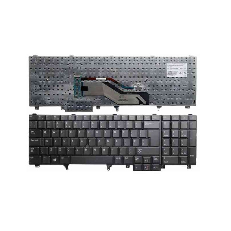 Dell Latitude E5520 E5530 Precision M4600/M6600, Πληκτρολόγιο μαύρο  (DM)