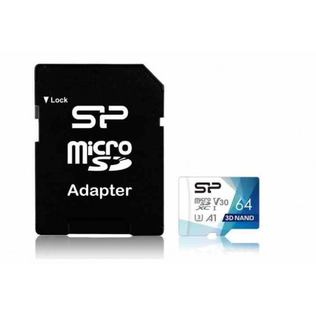 SP Superior Pro microSDXC UHS-I, 64GB, Class 30 (DM)