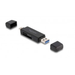 DELOCK 91004 για SD & micro SD, USB & USB-C 5Gbps (DM)